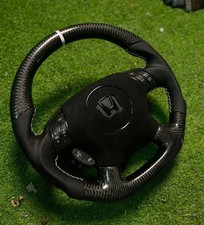 Honda Accord 2003-2007 7th Gen Real Carbon Fiber Custom Sport Steering Wheel - Honda Accord 2003-2007 7th Gen Real Carbon Fiber Custom Sport Steering Wheel -