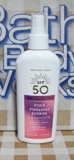 BATH  BODY WORKS SPF 50 Sunscreen Spray Pink Pineapple Sunrise 16/1025 