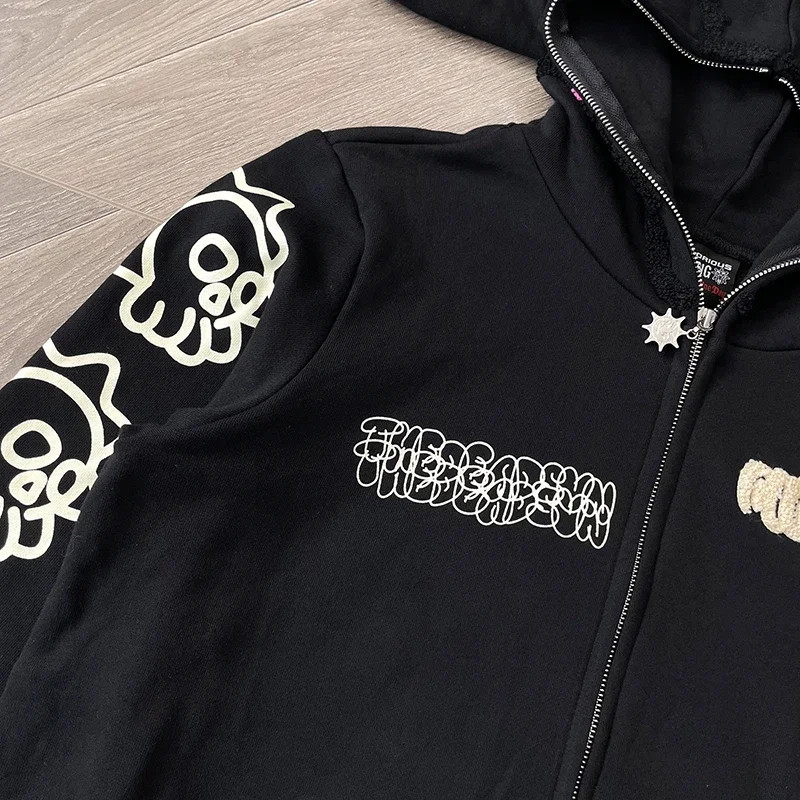 Glo Gang Worldwide Forever Gang Full Zip Hoodie (Black) Men's