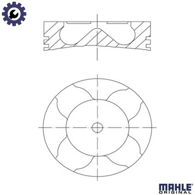 KOLBEN 081 PI 00103 000 FÜR N57 306 D2/M57 D30 3,0L 6Zyl