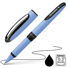 Schneider One Hybrid Needle Tip Rollerball pen, 0.3mm, Black