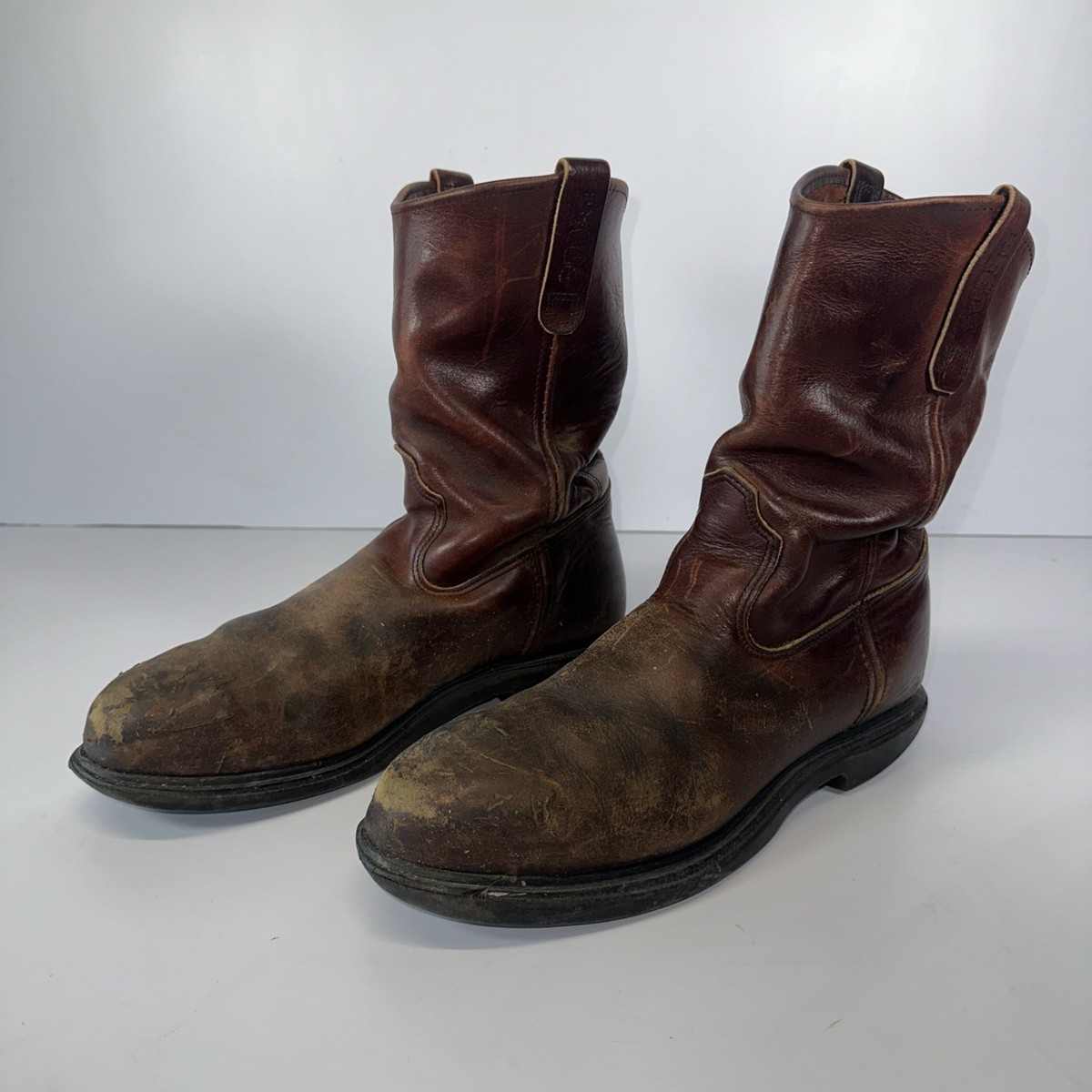 Red Wing 4470 Pecos SuperSole Steel-Toe Pull-On Boots Size 11 B
