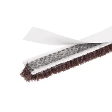 Adhesive Brush Seal Weather Stripping 3/16"x11/32"x49.2ft)Door Brush Strip Brown