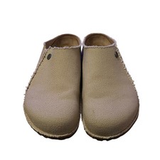 Birkenstock Womens 10 Mens 8 Zermatt Canvas Slipper Eggshell size 41, L10, M8 