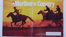 2000 Marlboro Country Cowboy Original Print Ad 8 x 11