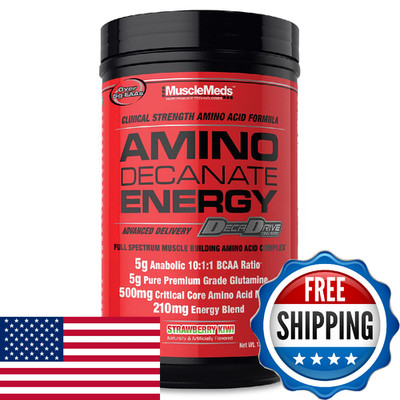 MuscleMeds Amino DECANATE Energy Pre, Intra Wkt, EAA Amino Acid Drink