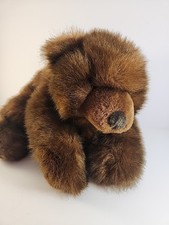 Russ Berrie Great Grizzly Plush 15" Brown 2 Tone Bear Soft Floppy Stuffed Animal