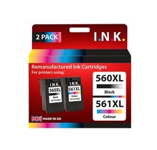 Image of I.N.K. Canon PG-560XL/CL-561XL InkJet Cartridges 2 Pack Black & Colour