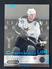 Mike Modano /399 Cranked Up Blue Synergy 2023-24 Hockey Card CR-MO