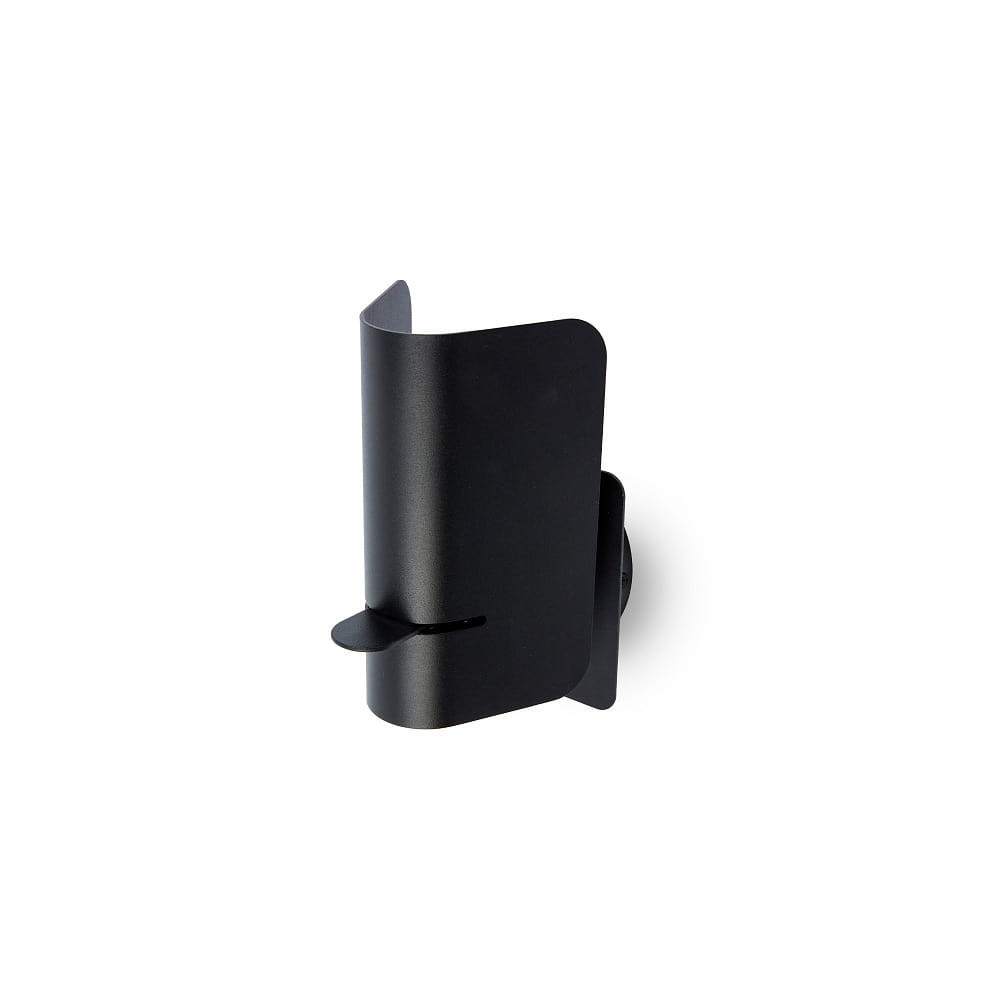 Wandleuchte SMILE E27, IP20, schwarz matt