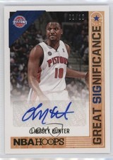 2017-18 Panini NBA Hoops Great SIGnificance Gold 2/10 Lindsey Hunter Auto 2b6