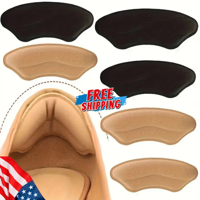 #ad 8 Pack Heel Pads for Too Big Shoes Self Adhesive Heel Protectors Heel Inserts $4.37