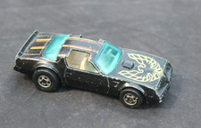 VINTAGE 1977 MATTEL HOT WHEELS HOT BIRD BLACK TRANS AM DIE CAST CAR HONG KONG
