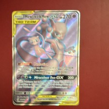 Mewtwo & Mew GX (Full Art) Ultra Rare SM - Unified Minds 222/236 LP-/MP on eBay