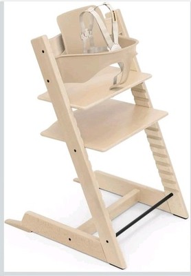 Stokke Tripp Trapp High Chair  Whitewash  Wood Peter Opsvik
