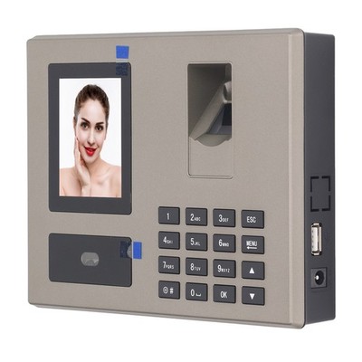 EU Plug Employee Attendance Machine Fingerprint Biometric Face Recognition Time