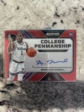 2023 Prizm Draft Picks College Penmanship Red Markquis Nowell Rookie Auto /199