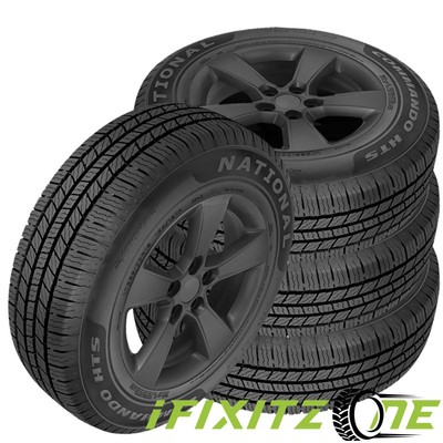 4 National Commando HTS 265/70R17 121/118S All Season 65K Warranty Load E