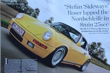 Original CC 2010 extracted mag article 1987 RUF PORSCHE 911 CTR YELLOWBIRD