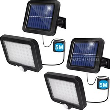 2 Pezzi Faro LED con Pannello Solare 30W Impermeabile Faretto Esterno Fari Luce