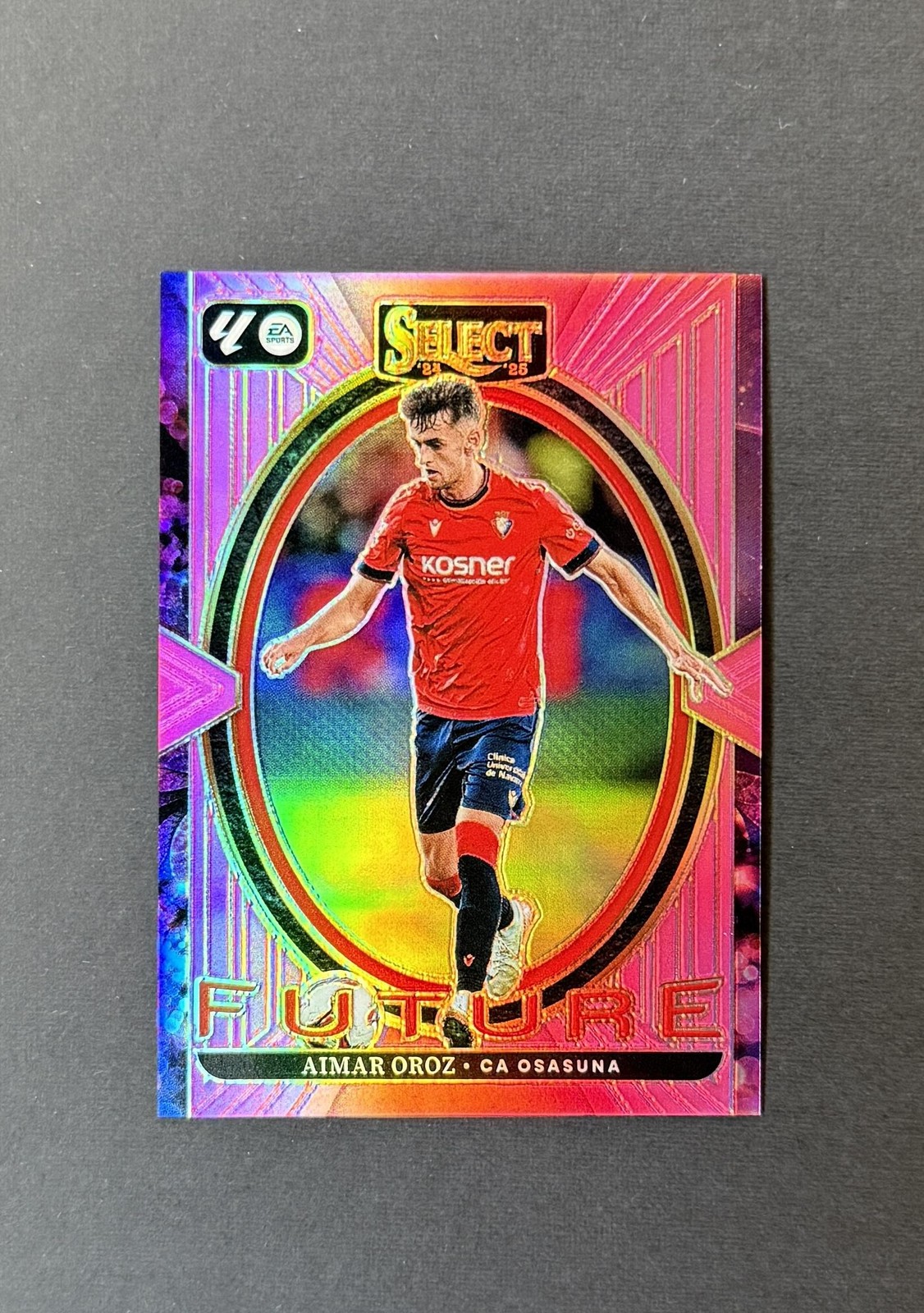 2024-25 Panini Select La Liga #4 Aimar Oroz Select Future Pink #/25