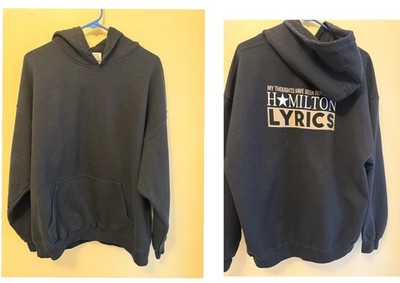 My Thoughts Have Been Replaced by Hamilton Lyrics Hamilton Sweatshirt Hoodie XL