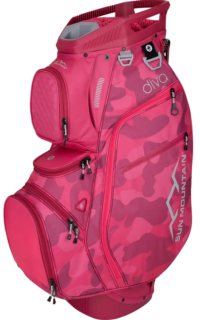 Ladies Diva Cart Bag Rose/pink Camo