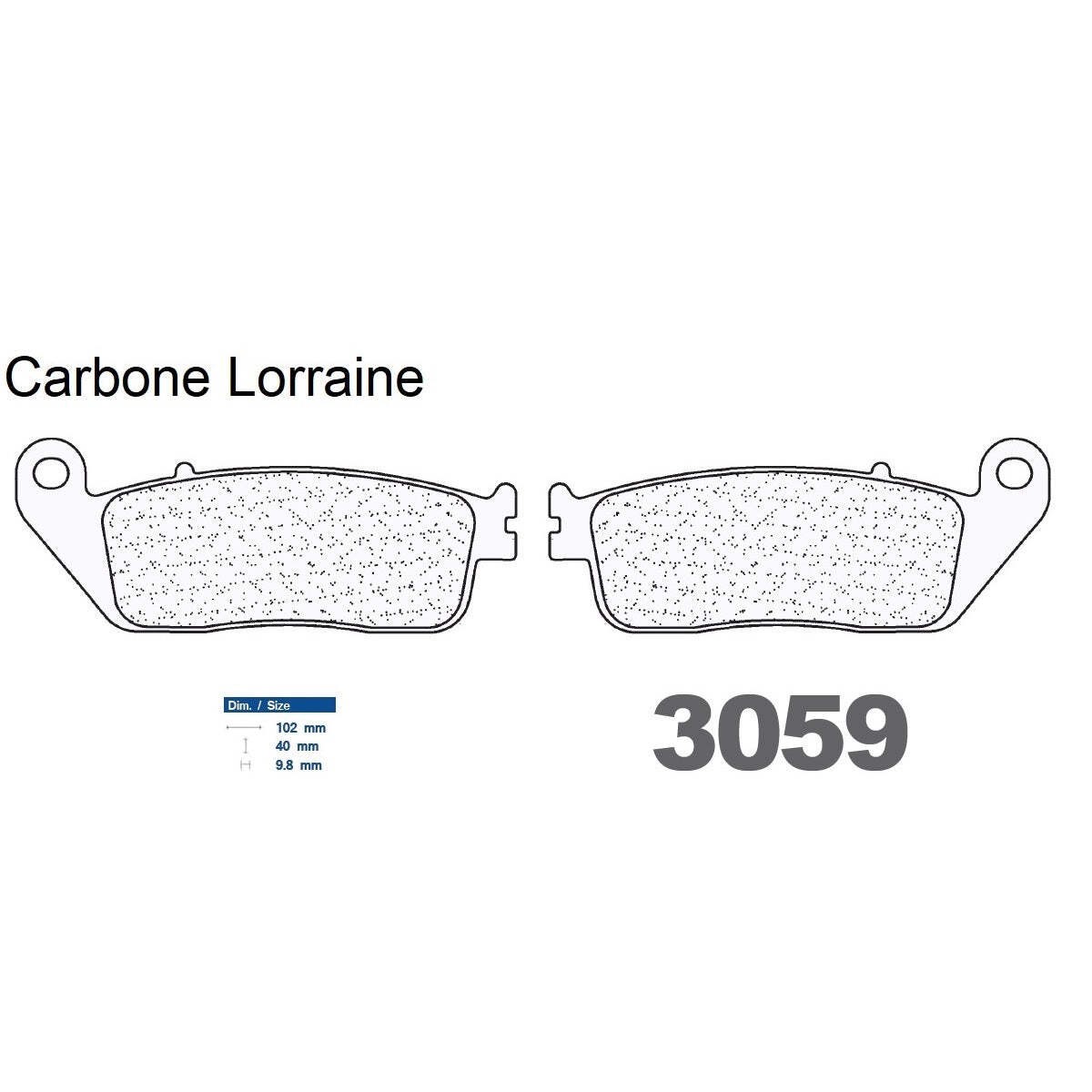 Plaquettes Carbone Lorraine de frein arrière anti-bruit et longue durée pour Silver Wing T 400