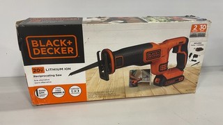 Black & Decker BDCR20C 20V MAX 3000 SPM Lithium Ion Reciprocating Saw Red