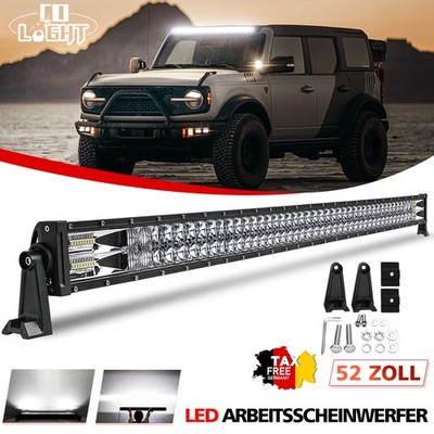 130cm 1200W LED Arbeitsscheinwerfer Bar Flutlicht Spotlight Zusatzscheinwerfer