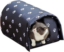 Outdoor Feral Cat House Winter,Weatherproof Waterproof Rainproof Foldable Cotton