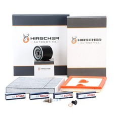 HIRSCHER Filterset + 4x BOSCH Zündkerze für VW GOLF 7 PASSAT AUDI A3 1.2/1.4 TSI HIRSCHER Filterset + 4x BOSCH Zündkerze für VW GOLF 7 PASSAT AUDI A3 1.2/1.4 TSI