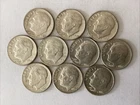 1964 D Roosevelt Dime 10-Coin Silver Lot