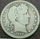 US 1910 Barber Quarter  **