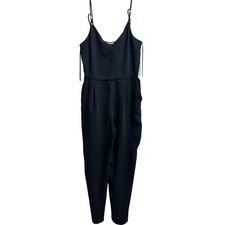 Zara Basic Black Women's Size Small Sleeveless Jumpsuit