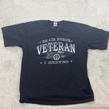 US Air Force Veteran T Shirt Adult XL Made In America