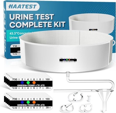 Urine Test Complete Kit: Concealed Urine Belt with 15oz Capacity & 10 Strips
