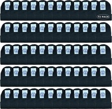 72 Pack of Yacht  Smith Wholesale Bulk Unisex Winter Beanies Pack B, Black