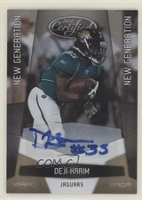 2010 Certified Mirror Gold Signatures /25 Deji Karim #199 Rookie Auto RC
