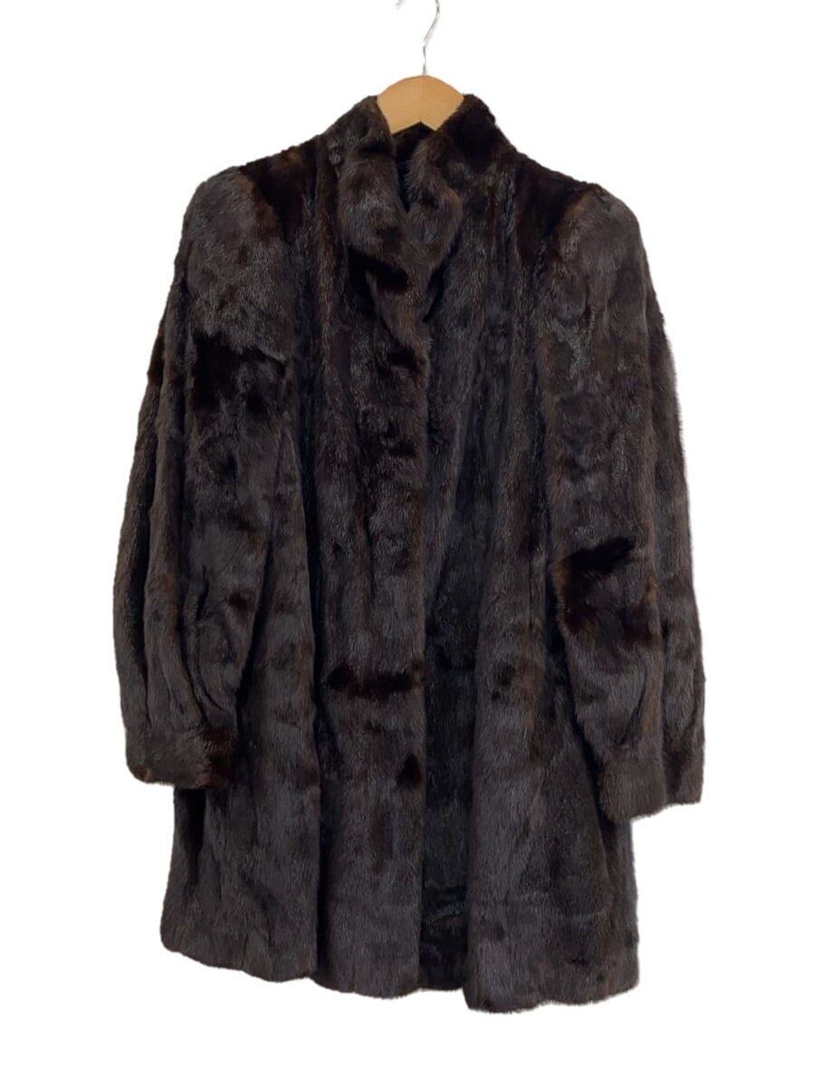 ALTRA Saga Furs altro cappotto pelliccia BRW tinta unita