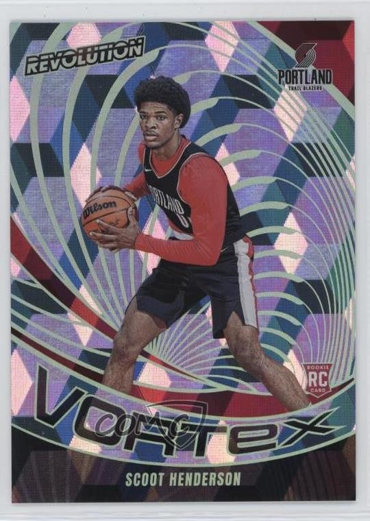 2023-24 Panini Revolution Vortex Cubic 40/50 Scoot Henderson #9 Rookie RC 4f5