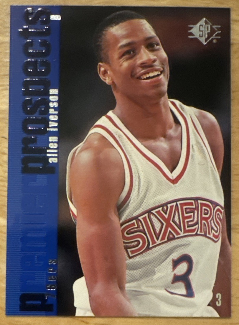 Allen Iverson 1996-97 Upper Deck SP Rookie Card #141 (5476)