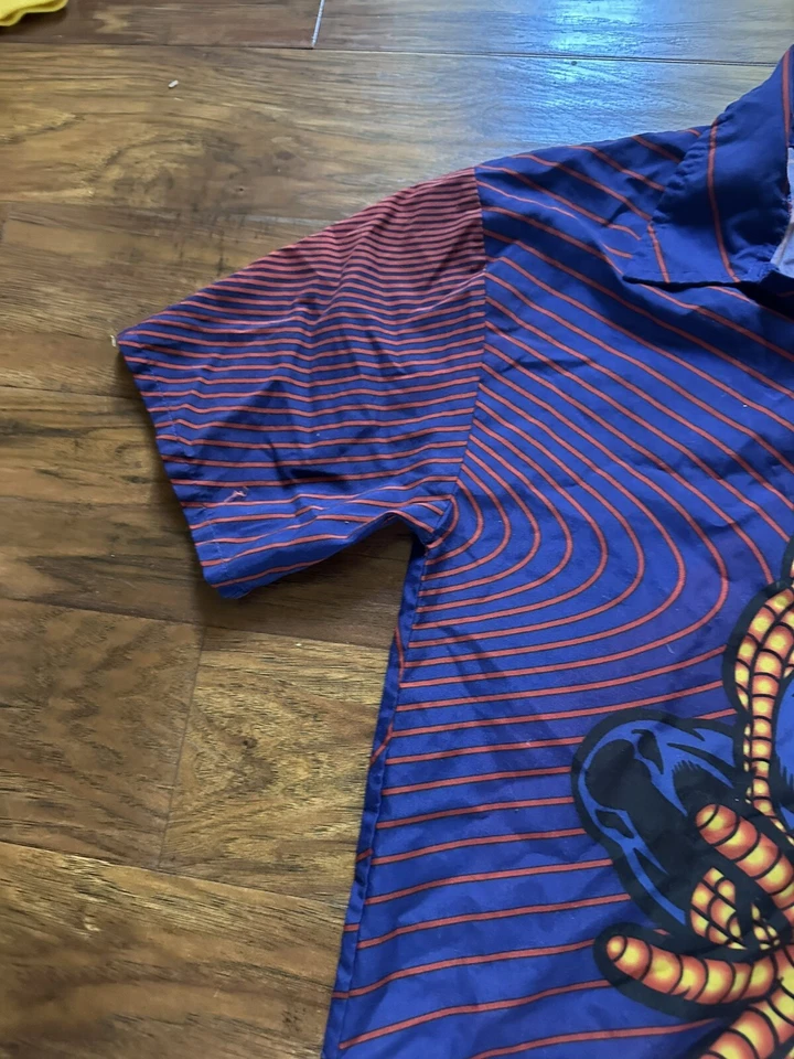 Vintage MARVEL KIDS SPIDER-MAN Button Up Shirt Size  14/16 Flaws Superhero Comic - Image 4 of 4