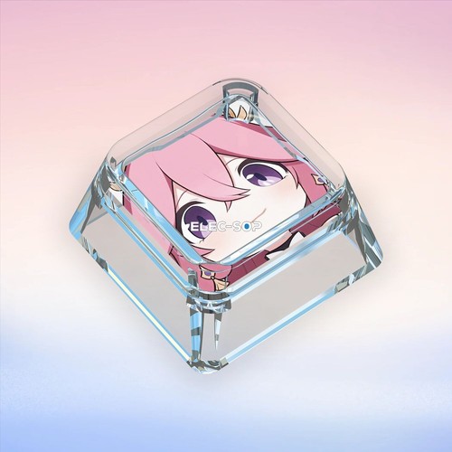 Anime Keycaps Genshin Impact Clear Backlit Though Keycap for Cherry MX Keyboard - Picture 2 of 31