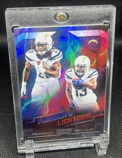 2018 Panini Playoff #6 MELVIN GORDON/KEENAN ALLEN 'THUNDER & LIGHTNING' CHARGERS - Image 3 of 4