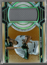 2021 Topps Triple Threads Single Jumbo Relics Gold #SJRMOL Matt Olson /9