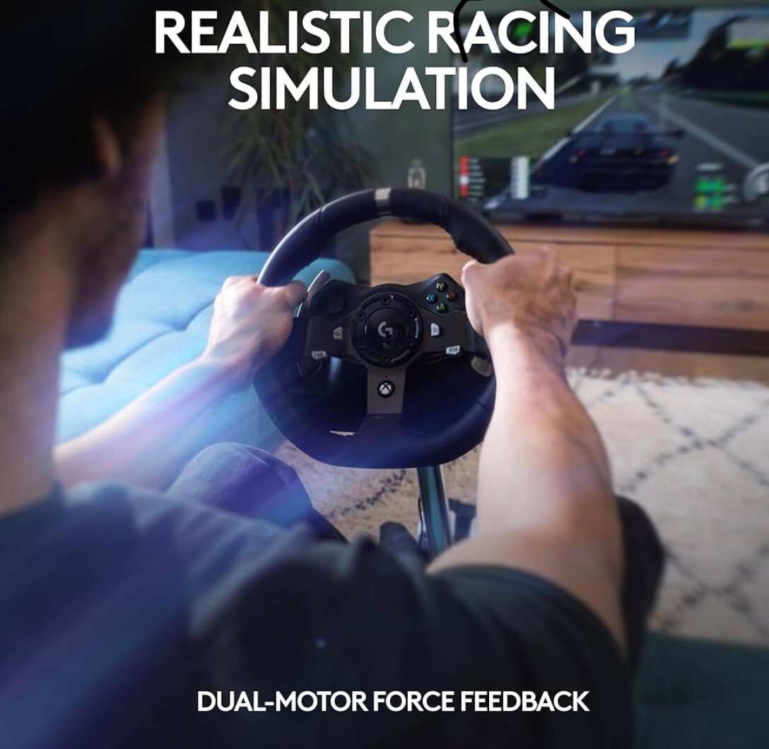 Logitech G G923 USB Steering Wheel + Pedals PC, Xbox Black Falak