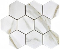 Keramikmosaik Weiß Fliesenspiegel Dusche KüChe Wand 11F-0112 | 10 Mosaikmatten