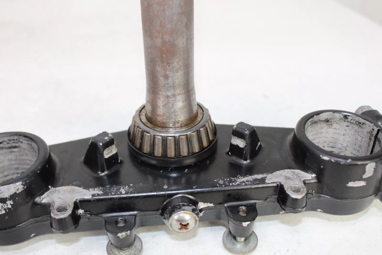 1984 Kawasaki KX125 Triple Clamp Set Upper Lower Clamps KX 1984 Kawasaki KX125 Triple Clamp Set Upper Lower Clamps KX