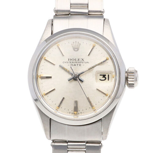 Rolex Date Uhren 6516 Edelstahl Nr. 19 1966 Modell überholt gebraucht - Bild 1 von 12